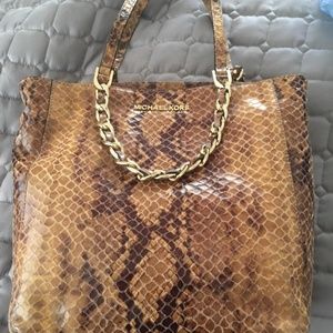 Michel Kors snake skin purse